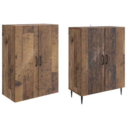 Skab Sæt 2 pcs 66 x 34,5 x 89,5 cm Konstrueret træ