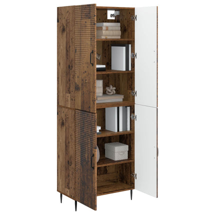 Skab Sæt 2 pcs 66 x 34,5 x 89,5 cm Konstrueret træ