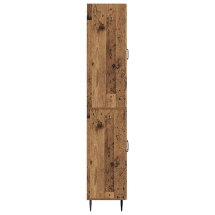 Skab Sæt 2 pcs 66 x 34,5 x 89,5 cm Konstrueret træ
