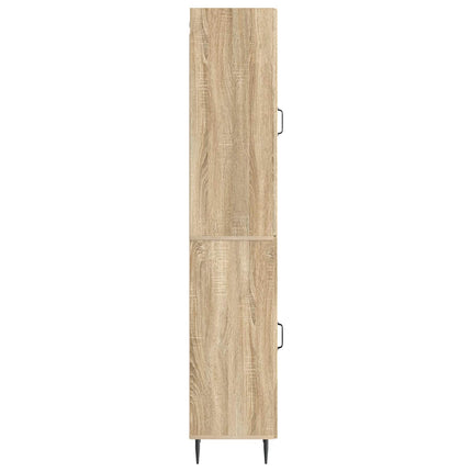Skab Sæt 2 pcs Sonoma-eg 33 x 34,5 x 89,5 cm Konstrueret træ