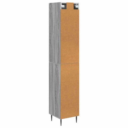 Skab Sæt 2 pcs Grå Sonoma 33 x 34,5 x 89,5 cm Konstrueret træ