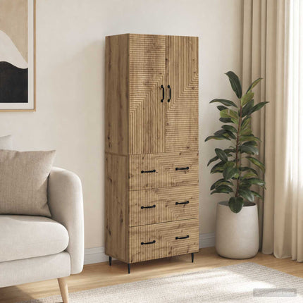 Skab Sæt 2 stk. 66 x 34,5 x 90 cm Konstrueret træ Artisan-eg