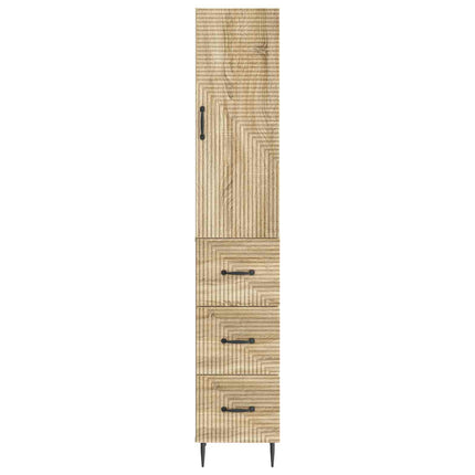 Skab Sæt 2 pcs Sonoma-eg 33 x 34,5 x 90 cm Konstrueret træ
