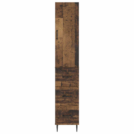 Skab Sæt 2 pcs Gammelt træ 33 x 34,5 x 90 cm Konstrueret træ