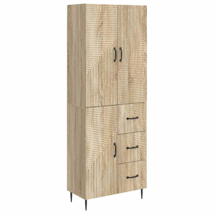 Skab Sæt 2 pcs Sonoma-eg 66 x 34,5 x 89,5 cm Konstrueret træ