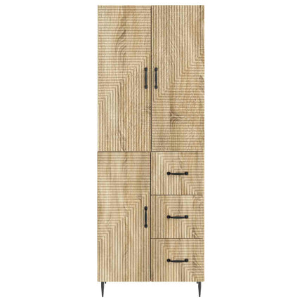 Skab Sæt 2 pcs Sonoma-eg 66 x 34,5 x 89,5 cm Konstrueret træ
