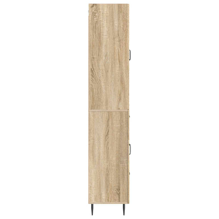 Skab Sæt 2 pcs Sonoma-eg 66 x 34,5 x 89,5 cm Konstrueret træ