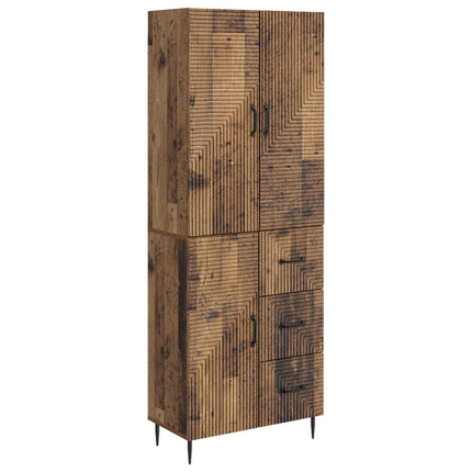 Skab Sæt 2 pcs Gammelt træ 66 x 34,5 x 89,5 cm Konstrueret træ