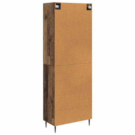 Skab Sæt 2 pcs Gammelt træ 66 x 34,5 x 89,5 cm Konstrueret træ