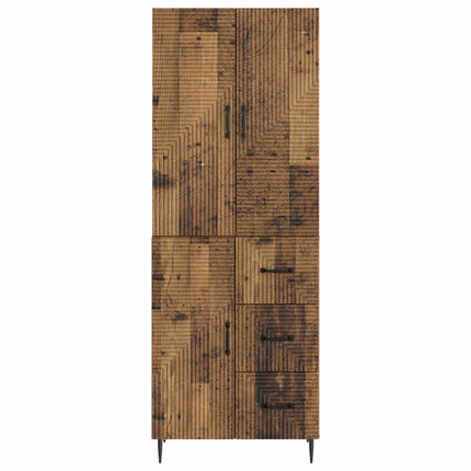Skab Sæt 2 pcs Gammelt træ 66 x 34,5 x 89,5 cm Konstrueret træ