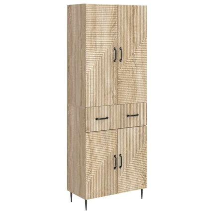 Skab Sæt 2 pcs Sonoma-eg 66 x 34,5 x 89,5 cm Konstrueret træ