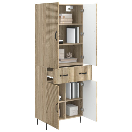 Skab Sæt 2 pcs Sonoma-eg 66 x 34,5 x 89,5 cm Konstrueret træ
