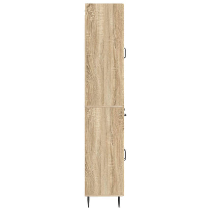Skab Sæt 2 pcs Sonoma-eg 66 x 34,5 x 89,5 cm Konstrueret træ