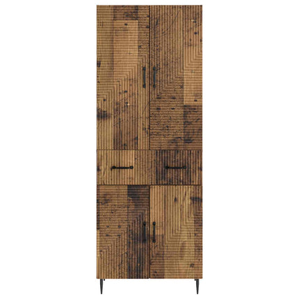 Skab Sæt 2 pcs Gammelt træ 66 x 34,5 x 89,5 cm Konstrueret træ