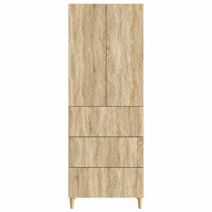 Skab Sæt 2 pcs Sonoma-eg 66 x 34,5 x 90 cm Konstrueret træ