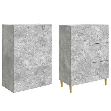 2 pcs Betongrå