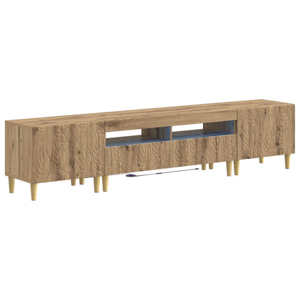 5-delt LED TV-skab Artisan-eg Konstrueret træ