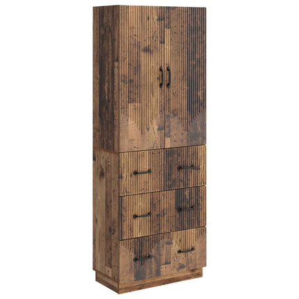 Skab Sæt 2 pcs Gammelt træ 66 x 34,5 x 87 cm Konstrueret træ