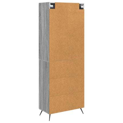 Skab Sæt 2 pcs Grå Sonoma 66 x 34,5 x 90 cm Konstrueret træ