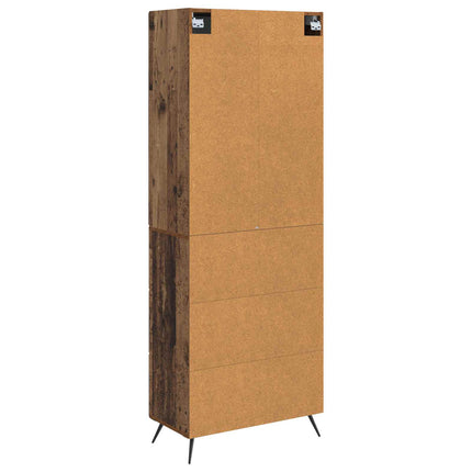 Skab Sæt 2 pcs Gammelt træ 66 x 34,5 x 90 cm Konstrueret træ