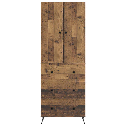 Skab Sæt 2 pcs Gammelt træ 66 x 34,5 x 90 cm Konstrueret træ