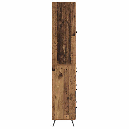 Skab Sæt 2 pcs Gammelt træ 66 x 34,5 x 90 cm Konstrueret træ