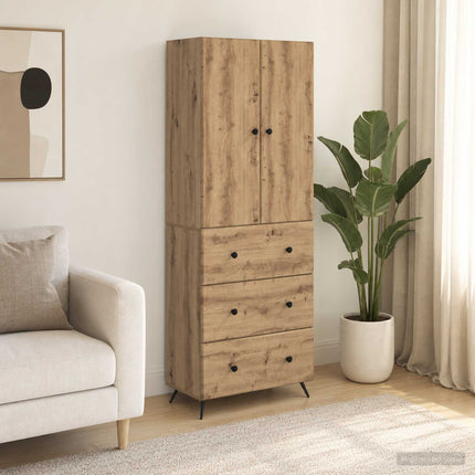 Skab Sæt 2 stk. 66 x 34,5 x 90 cm Konstrueret træ Artisan-eg