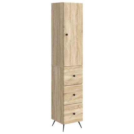 Skab Sæt 2 pcs Sonoma-eg 34,5 x 34,5 x 90 cm Konstrueret træ