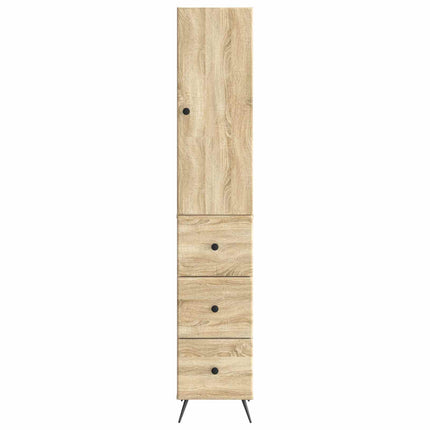Skab Sæt 2 pcs Sonoma-eg 34,5 x 34,5 x 90 cm Konstrueret træ