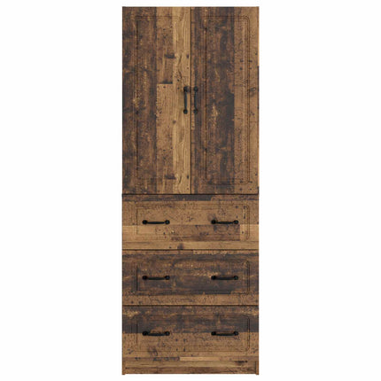 Skab Sæt 2 pcs Gammelt træ 66 x 34,5 x 87 cm Konstrueret træ