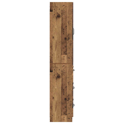 Skab Sæt 2 pcs Gammelt træ 66 x 34,5 x 87 cm Konstrueret træ