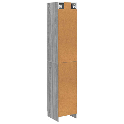 Skab Sæt 2 pcs Grå Sonoma 33 x 34,5 x 87 cm Konstrueret træ