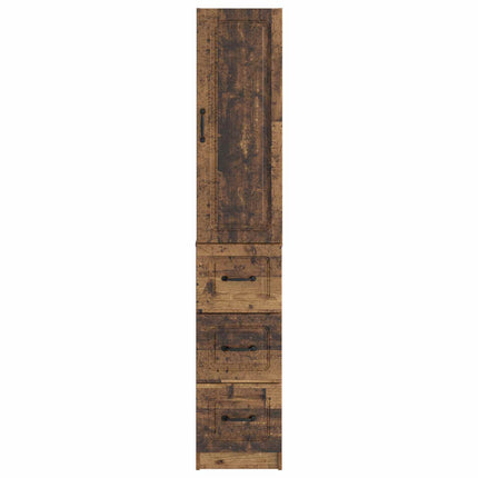 Skab Sæt 2 pcs Gammelt træ 33 x 34,5 x 87 cm Konstrueret træ