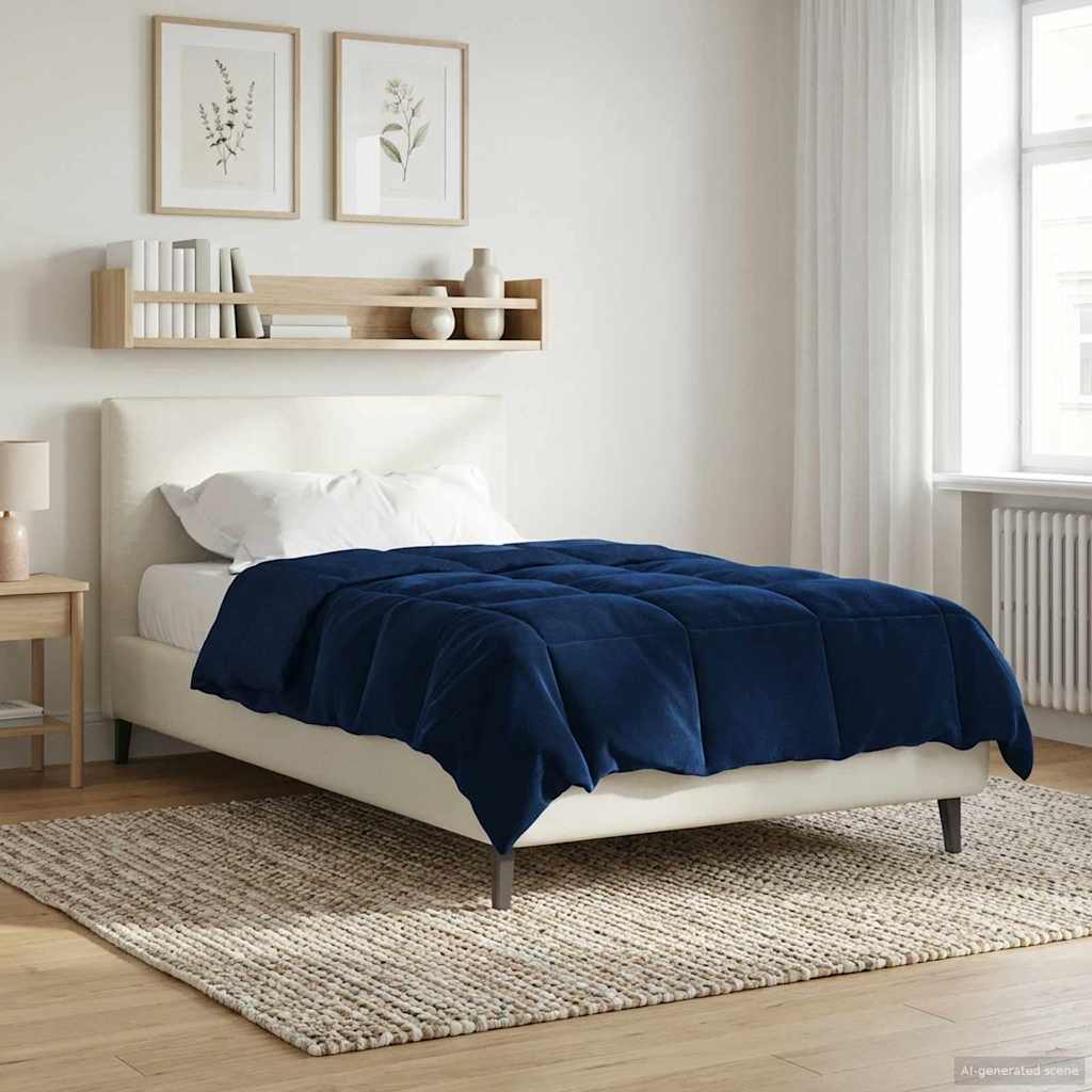 Sommer dyne Quilting Mørk blå 155 x 200 cm Mikrofiber
