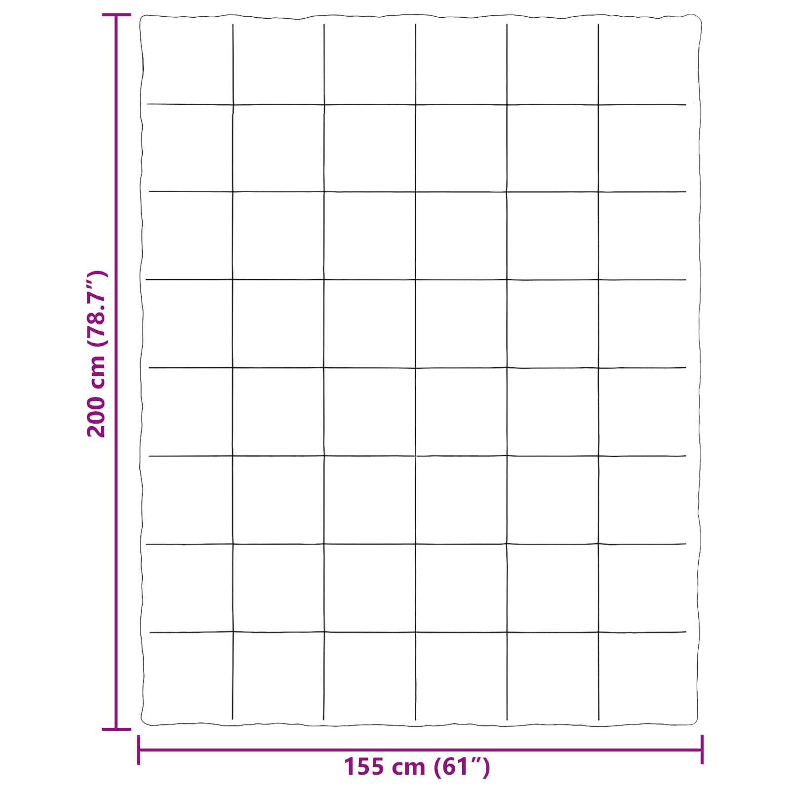 Sommer dyne Quilting Mørk blå 155 x 200 cm Mikrofiber