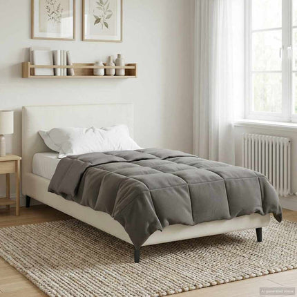 Helårs dyne Quilting Lysegrå 140 x 220 cm Mikrofiber