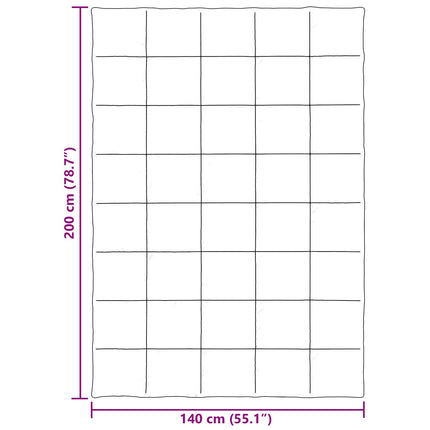 Helårs dyne Quilting Sort 140 x 200 cm Mikrofiber