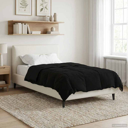 Helårs dyne Quilting Sort 155 x 200 cm Mikrofiber