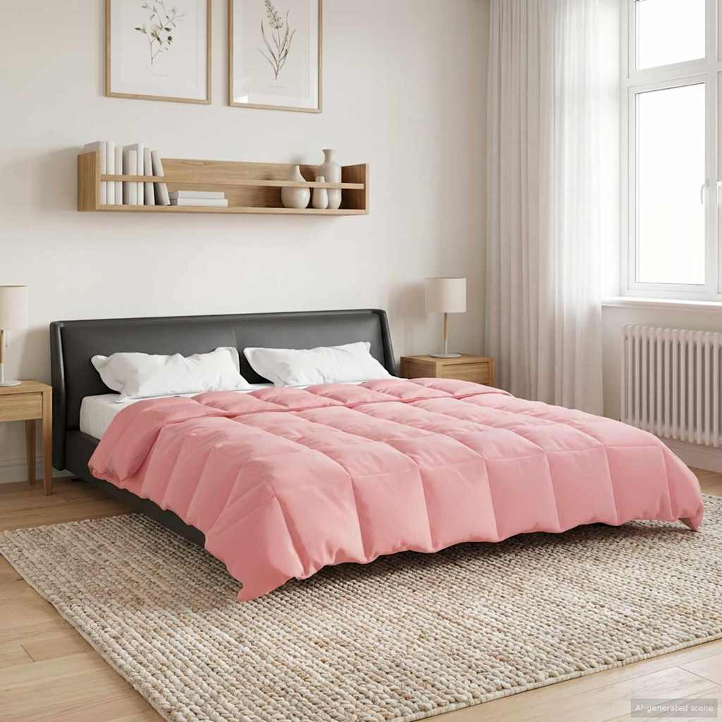 Helårs dyne Quilting Lyserød 220 x 240 cm Mikrofiber