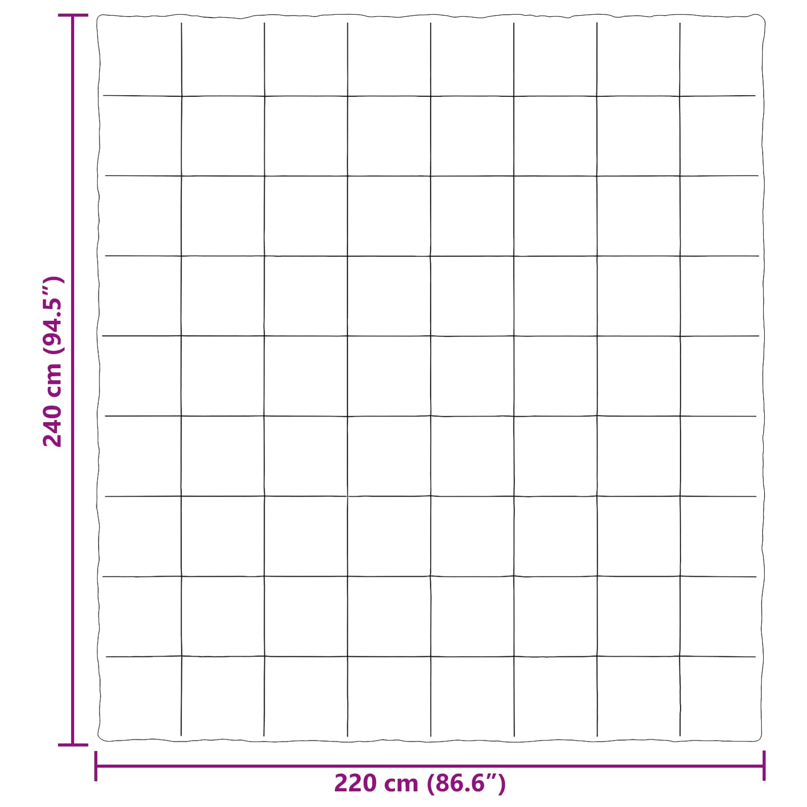 Helårs dyne Quilting Lyserød 220 x 240 cm Mikrofiber