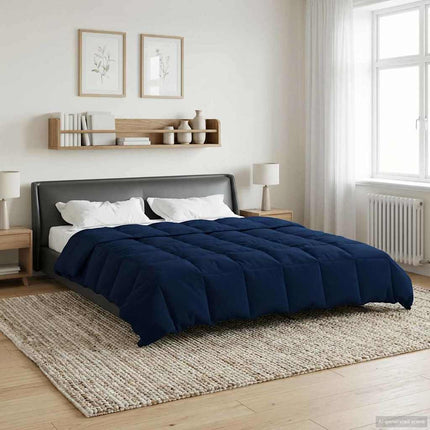 Helårs dyne Quilting Mørk blå 200 x 240 cm Mikrofiber