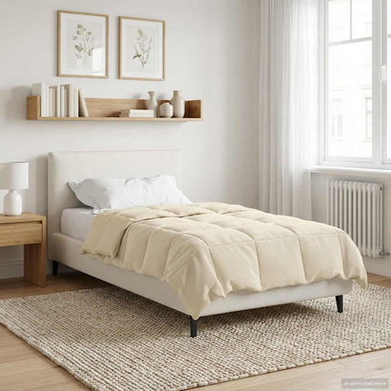 Helårs dyne Quilting Creme 155 x 220 cm Mikrofiber