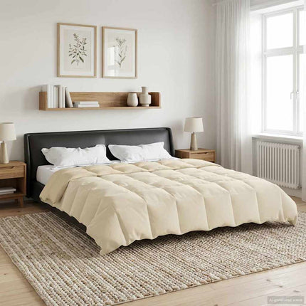 Helårs dyne Quilting Creme 200 x 220 cm Mikrofiber