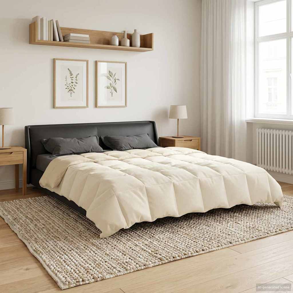 Helårs dyne Quilting Creme 220 x 240 cm Mikrofiber