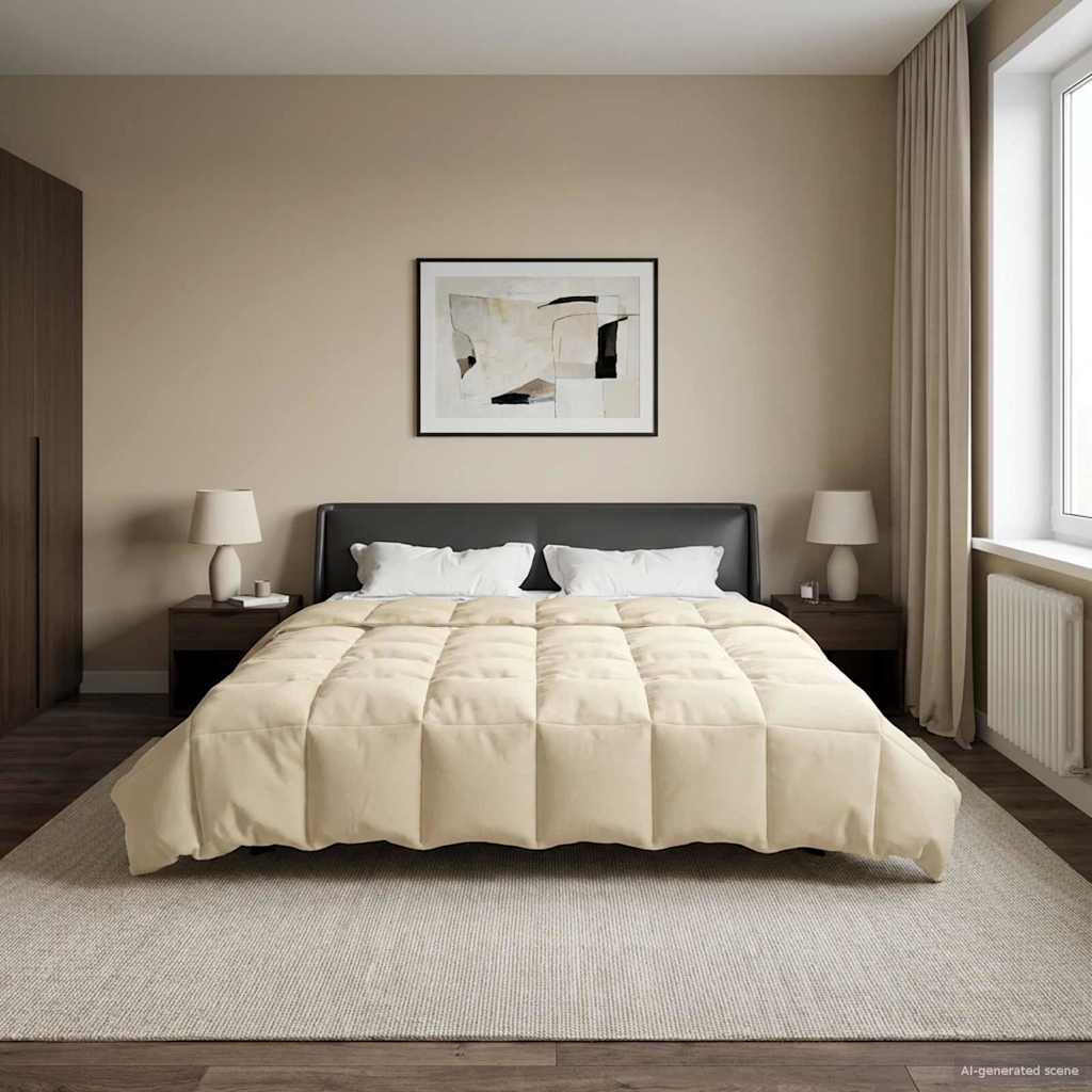 Helårs dyne Quilting Creme 220 x 240 cm Mikrofiber