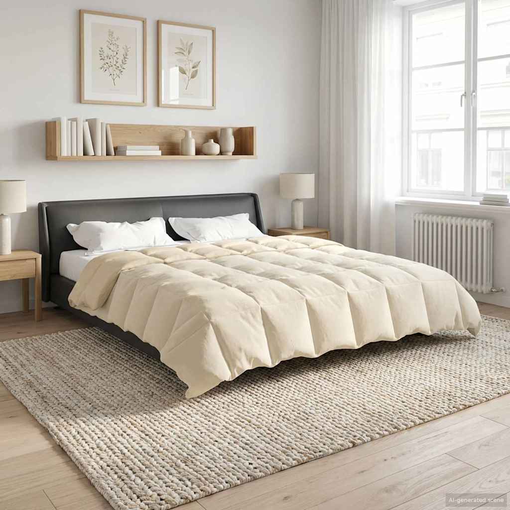Helårs dyne Quilting Creme 240 x 260 cm Mikrofiber