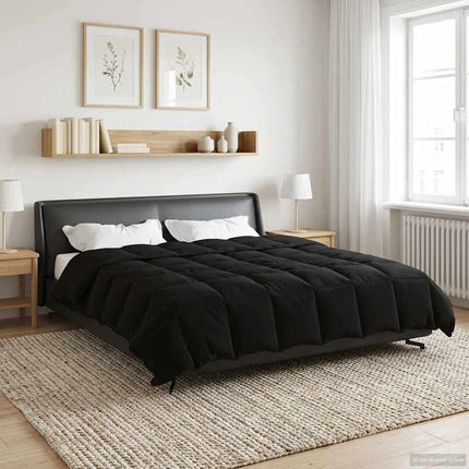Vinter dyne Quilting Sort 200 x 220 cm Mikrofiber