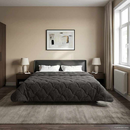 Sommer dyne 220 x 240 cm Sommer Antracit Åndbar