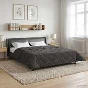Sommer dyne Antracit 240 x 260 cm Mikrofiber og Teddy fleece