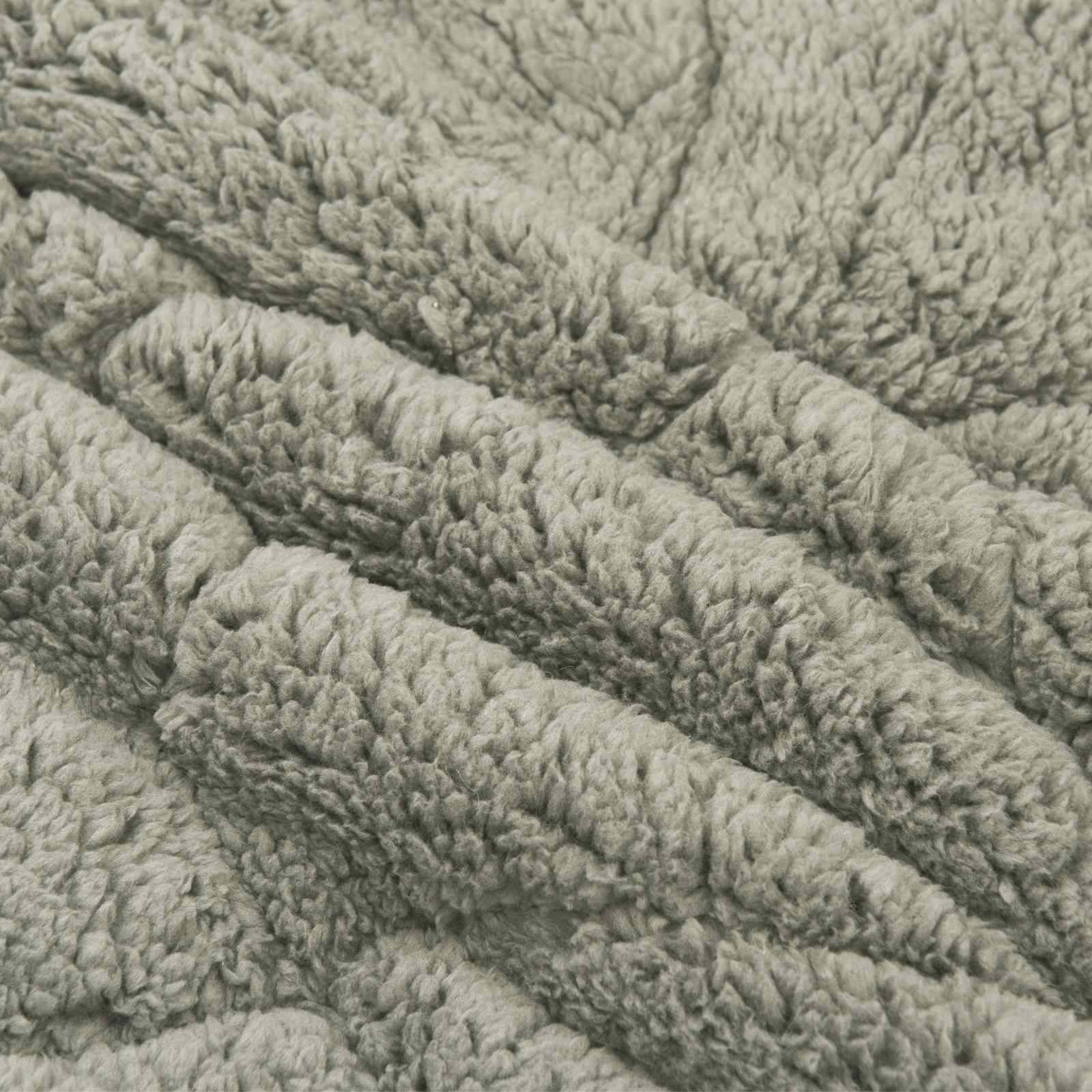 Sommer dyne Lysegrå 140 x 220 cm Mikrofiber og Teddy fleece